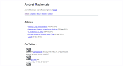 Desktop Screenshot of andreimackenzie.com